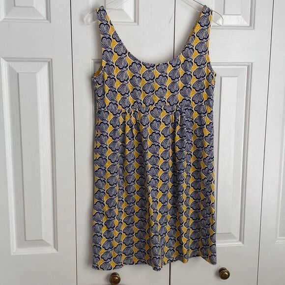 Boden Claire‎ Sleeveless Shell Scoopneck Dress Yellow Shells 6P - Picture 5 of 6